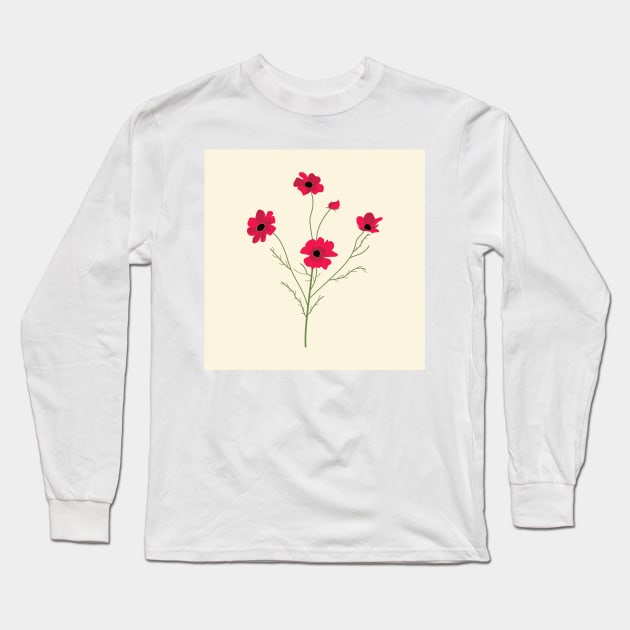 Flowers - Lifes Inspirational Quotes Long Sleeve T-Shirt by MikeMargolisArt